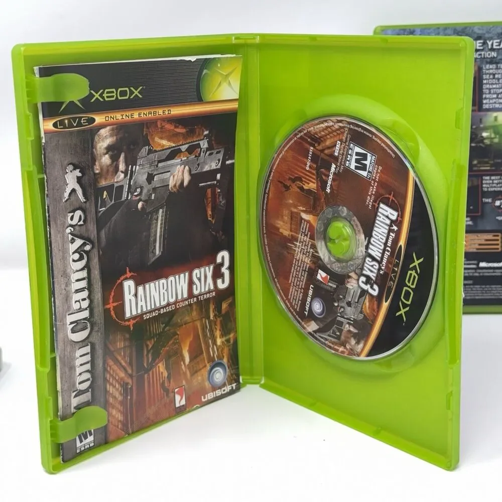 Tom Clancy Rainbow Six Xbox Lot 3 Lockdown Black Arrow CIB Refurbished Tested